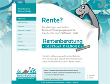 Tablet Screenshot of dalbogk-rente.de